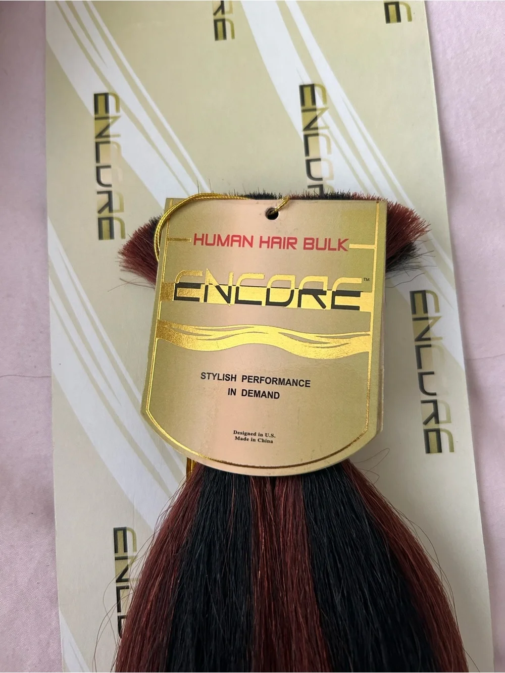 Encore 100% Human Hair Yaky Bulk 16 Inches Color FR1B/33